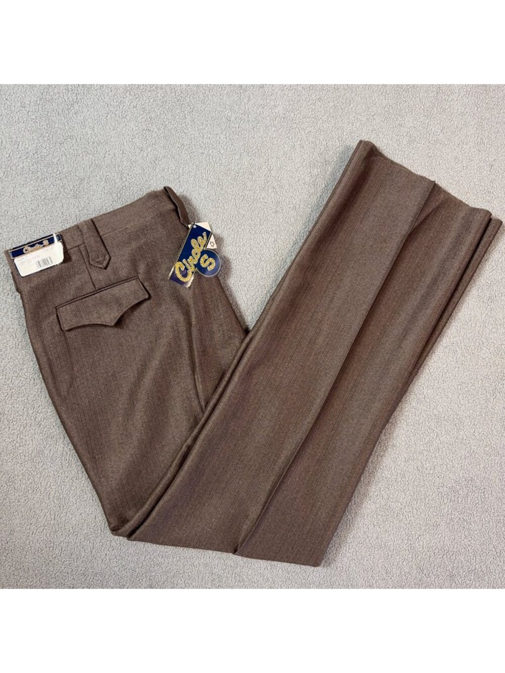 Vintage Circle S Western Ranch Dress Pants 42W 36.5L Brown NWT USA